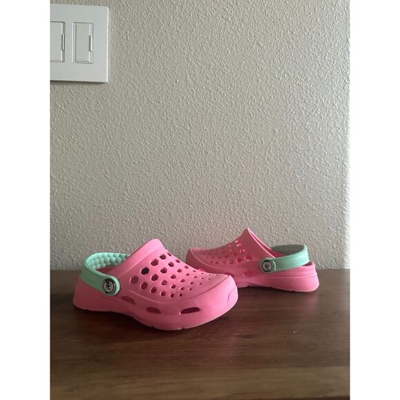 Joy Bees Girl's Active Clog - Hyper Blush & Lavender Rose Size 10-11 - Picture 4 of 8